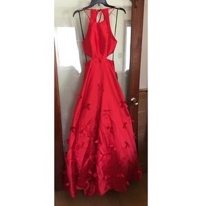 NWT B Smart red flower prom dress size 5